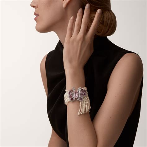 cartier flower bracelet|cartier flora and fauna bracelet.